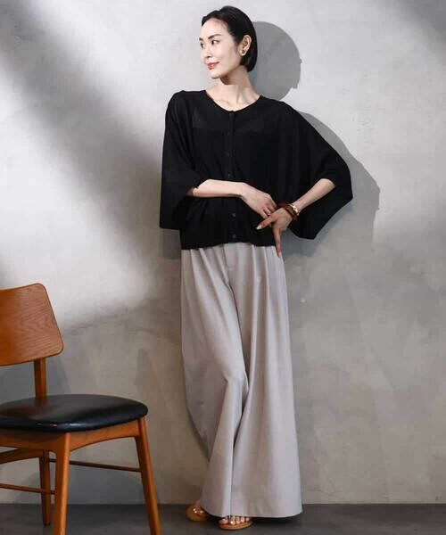 MICHEL KLEIN / ミッシェルクラン ニット・セーター | [2WAY]ケープデザインカーディガン | 詳細27