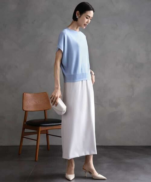 MICHEL KLEIN / ミッシェルクラン ロング・マキシ丈スカート | ダンボールセミタイトスカート | 詳細15