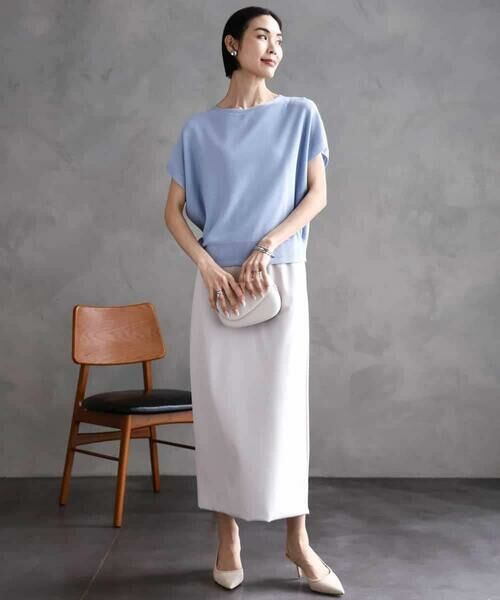 MICHEL KLEIN / ミッシェルクラン ロング・マキシ丈スカート | ダンボールセミタイトスカート | 詳細17