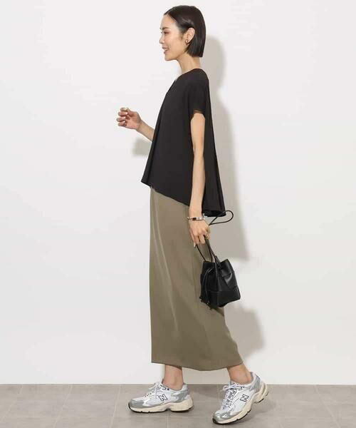 MICHEL KLEIN / ミッシェルクラン ロング・マキシ丈スカート | ダンボールセミタイトスカート | 詳細24