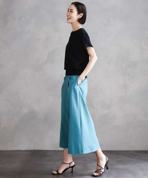 MICHEL KLEIN / ミッシェルクラン ロング・マキシ丈スカート | ベルト付きAラインスカート | 詳細12