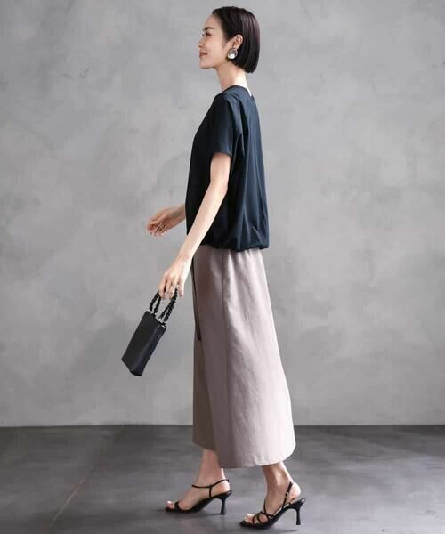 MICHEL KLEIN / ミッシェルクラン ロング・マキシ丈スカート | ベルト付きAラインスカート | 詳細16