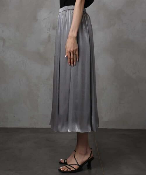 MICHEL KLEIN / ミッシェルクラン ロング・マキシ丈スカート | シャンブレーギャザースカート | 詳細14