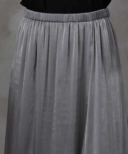 MICHEL KLEIN / ミッシェルクラン ロング・マキシ丈スカート | シャンブレーギャザースカート | 詳細16