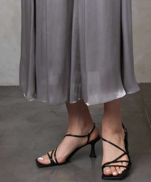 MICHEL KLEIN / ミッシェルクラン ロング・マキシ丈スカート | シャンブレーギャザースカート | 詳細18