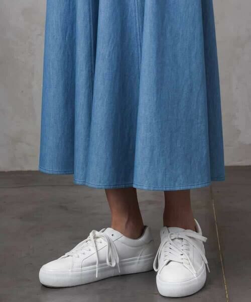 MICHEL KLEIN / ミッシェルクラン ロング・マキシ丈スカート | [セットアップ対応]ライトオンスデニムスカート | 詳細10