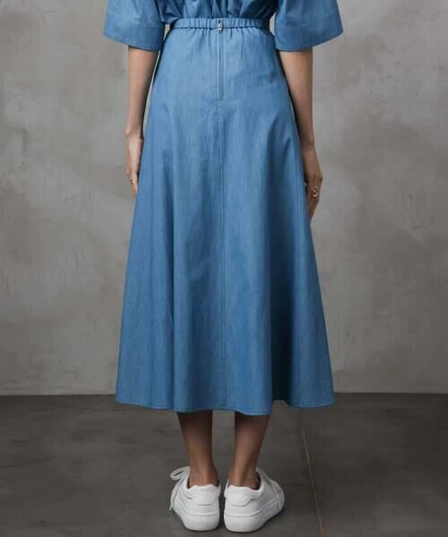 MICHEL KLEIN / ミッシェルクラン ロング・マキシ丈スカート | [セットアップ対応]ライトオンスデニムスカート | 詳細7