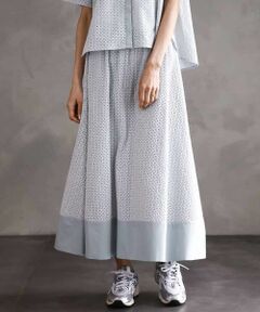 MICHEL KLEIN / ミッシェルクラン ロング・マキシ丈スカート | [セットアップ対応]エンブロイダリーレーススカート