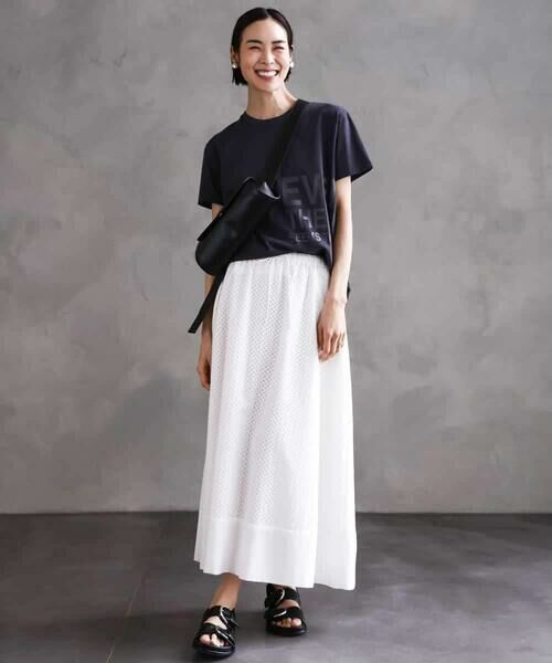 MICHEL KLEIN / ミッシェルクラン ロング・マキシ丈スカート | [セットアップ対応]エンブロイダリーレーススカート | 詳細11