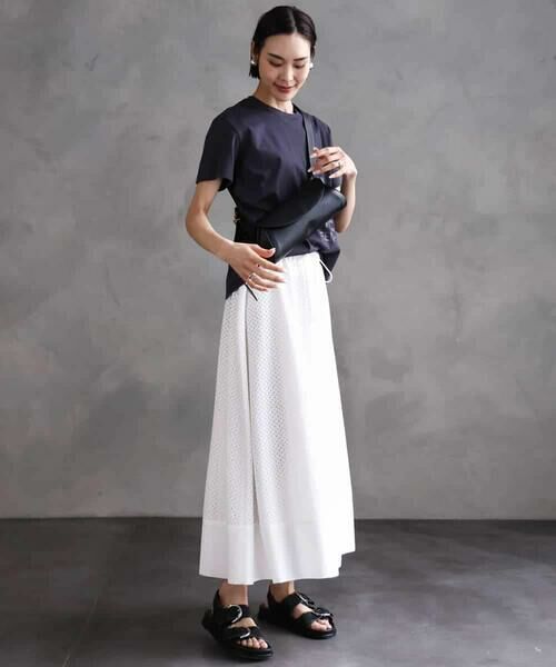 MICHEL KLEIN / ミッシェルクラン ロング・マキシ丈スカート | [セットアップ対応]エンブロイダリーレーススカート | 詳細13