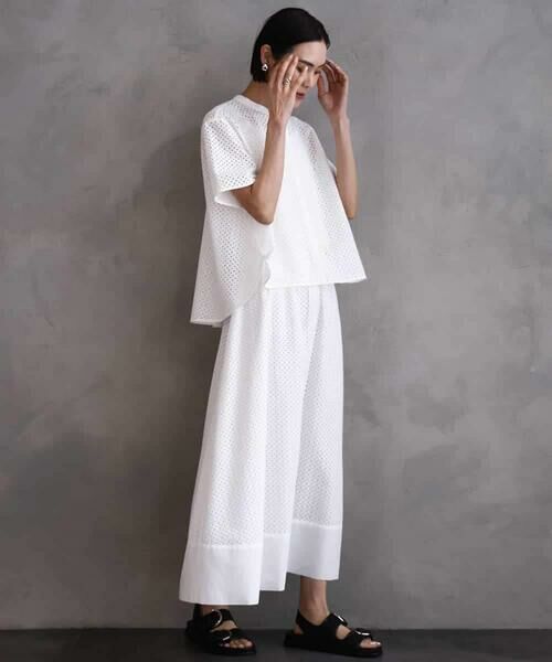 MICHEL KLEIN / ミッシェルクラン ロング・マキシ丈スカート | [セットアップ対応]エンブロイダリーレーススカート | 詳細18