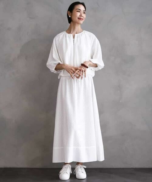 MICHEL KLEIN / ミッシェルクラン ロング・マキシ丈スカート | [セットアップ対応]エンブロイダリーレーススカート | 詳細23