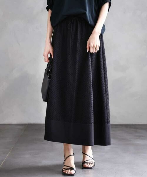 MICHEL KLEIN / ミッシェルクラン ロング・マキシ丈スカート | [セットアップ対応]エンブロイダリーレーススカート | 詳細25