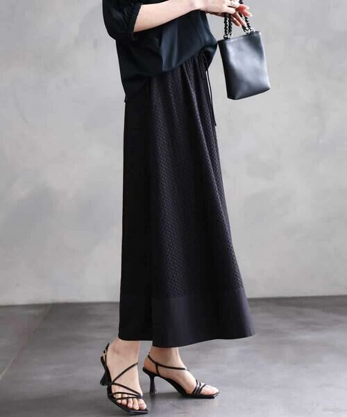 MICHEL KLEIN / ミッシェルクラン ロング・マキシ丈スカート | [セットアップ対応]エンブロイダリーレーススカート | 詳細26