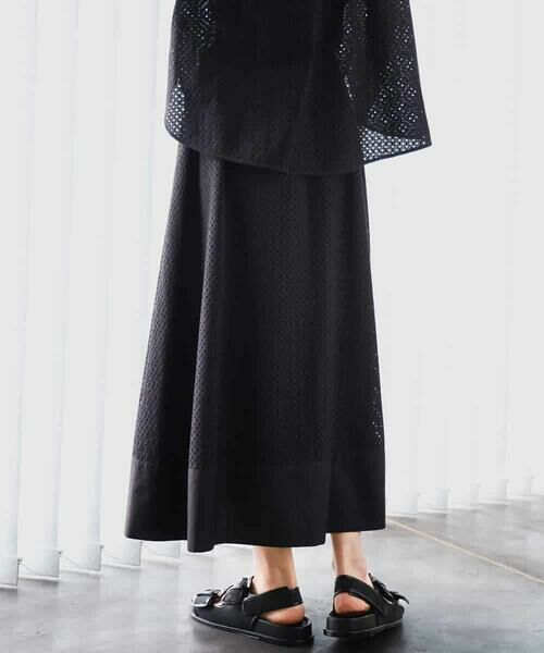 MICHEL KLEIN / ミッシェルクラン ロング・マキシ丈スカート | [セットアップ対応]エンブロイダリーレーススカート | 詳細30