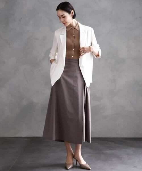 MICHEL KLEIN / ミッシェルクラン テーラードジャケット | シアーテーラードジャケット(裏地なし) | 詳細17