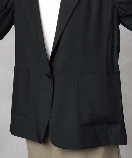 MICHEL KLEIN / ミッシェルクラン テーラードジャケット | シアーテーラードジャケット(裏地なし) | 詳細25