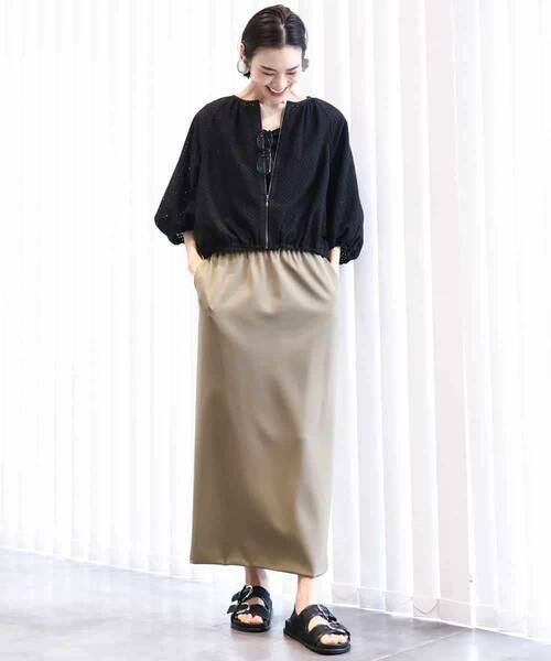 MICHEL KLEIN / ミッシェルクラン その他アウター | [セットアップ対応]エンブロイダリーレースブルゾン | 詳細11