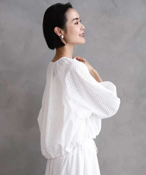 MICHEL KLEIN / ミッシェルクラン その他アウター | [セットアップ対応]エンブロイダリーレースブルゾン | 詳細13