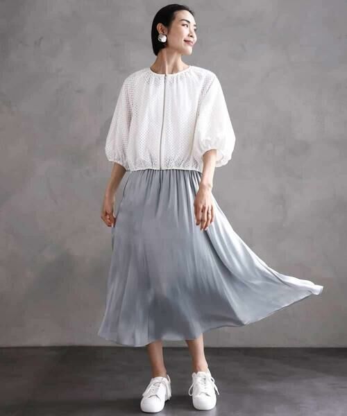 MICHEL KLEIN / ミッシェルクラン その他アウター | [セットアップ対応]エンブロイダリーレースブルゾン | 詳細24