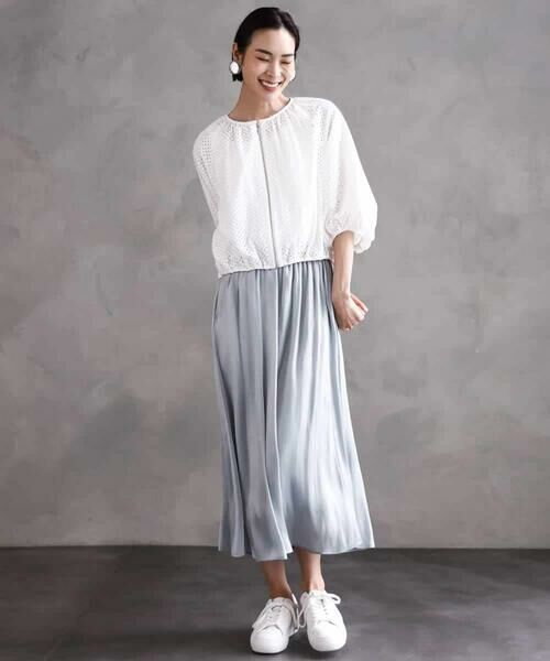 MICHEL KLEIN / ミッシェルクラン その他アウター | [セットアップ対応]エンブロイダリーレースブルゾン | 詳細26