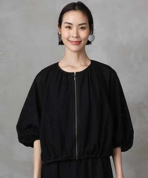 MICHEL KLEIN / ミッシェルクラン その他アウター | [セットアップ対応]エンブロイダリーレースブルゾン | 詳細27