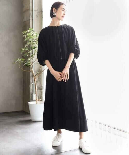 MICHEL KLEIN / ミッシェルクラン その他アウター | [セットアップ対応]エンブロイダリーレースブルゾン | 詳細3