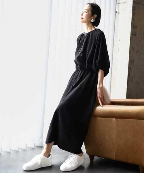 MICHEL KLEIN / ミッシェルクラン その他アウター | [セットアップ対応]エンブロイダリーレースブルゾン | 詳細4