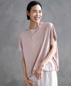 MICHEL KLEIN / ミッシェルクラン カットソー | 裾ドロストバルーンプルオーバー