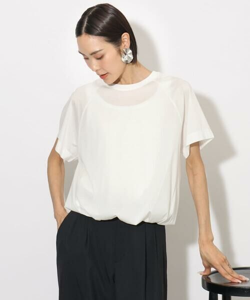 MICHEL KLEIN / ミッシェルクラン カットソー | 裾ドロストバルーンプルオーバー | 詳細11