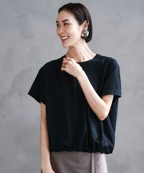 MICHEL KLEIN / ミッシェルクラン カットソー | 裾ドロストバルーンプルオーバー | 詳細20