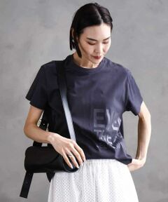 MICHEL KLEIN / ミッシェルクラン カットソー | [WEB限定カラー]ラメロゴTシャツ