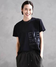 MICHEL KLEIN / ミッシェルクラン カットソー | [WEB限定カラー]ラメロゴTシャツ