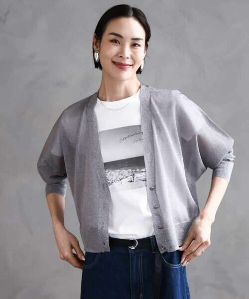 MICHEL KLEIN / ミッシェルクラン カットソー | フォトプリントTシャツ | 詳細10