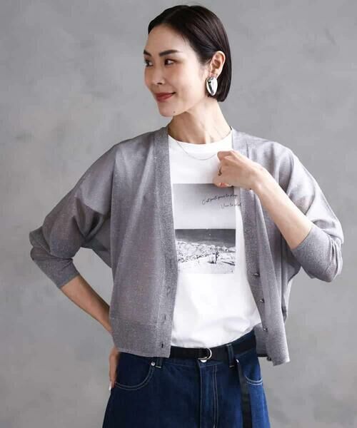 MICHEL KLEIN / ミッシェルクラン カットソー | フォトプリントTシャツ | 詳細11