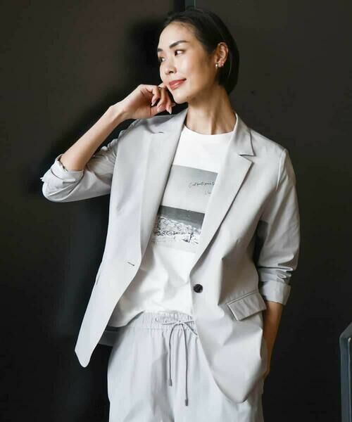 MICHEL KLEIN / ミッシェルクラン カットソー | フォトプリントTシャツ | 詳細15