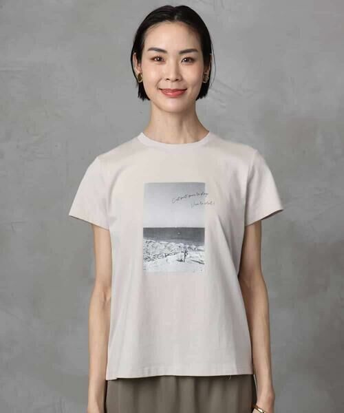 MICHEL KLEIN / ミッシェルクラン カットソー | フォトプリントTシャツ | 詳細17