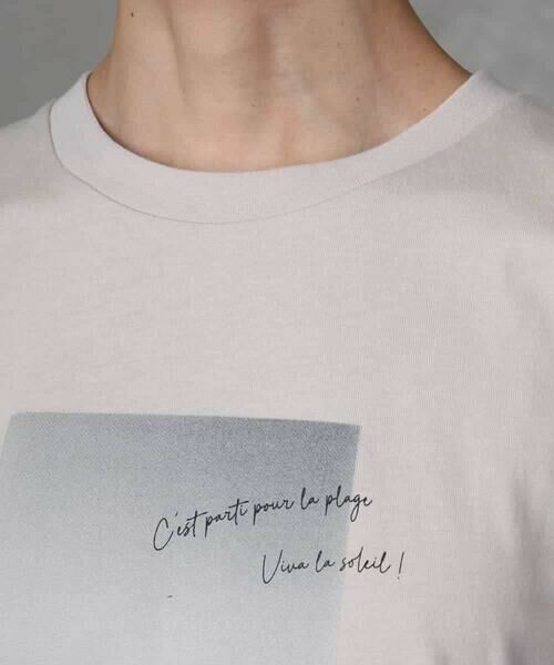 MICHEL KLEIN / ミッシェルクラン カットソー | フォトプリントTシャツ | 詳細20