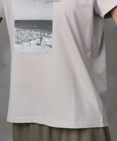 MICHEL KLEIN / ミッシェルクラン カットソー | フォトプリントTシャツ | 詳細22