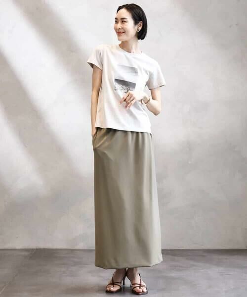 MICHEL KLEIN / ミッシェルクラン カットソー | フォトプリントTシャツ | 詳細4