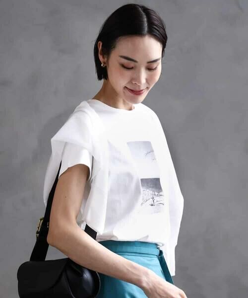 MICHEL KLEIN / ミッシェルクラン カットソー | フォトプリントTシャツ | 詳細6