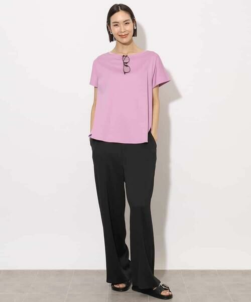 MICHEL KLEIN / ミッシェルクラン カットソー | [接触冷感]立体カットソー | 詳細10