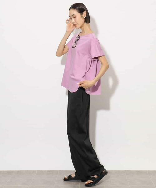 MICHEL KLEIN / ミッシェルクラン カットソー | [接触冷感]立体カットソー | 詳細11