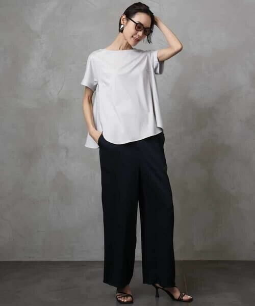 MICHEL KLEIN / ミッシェルクラン カットソー | [接触冷感]立体カットソー | 詳細14