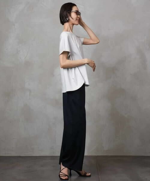 MICHEL KLEIN / ミッシェルクラン カットソー | [接触冷感]立体カットソー | 詳細15