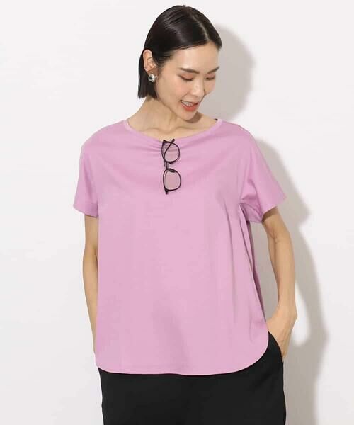 MICHEL KLEIN / ミッシェルクラン カットソー | [接触冷感]立体カットソー | 詳細8