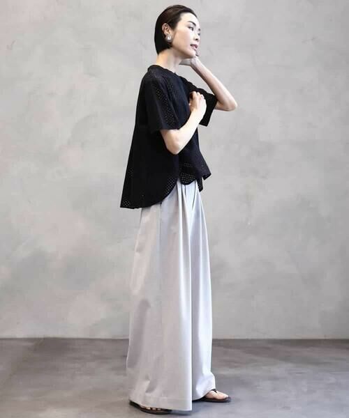 MICHEL KLEIN / ミッシェルクラン その他パンツ | タックワイドパンツ | 詳細12