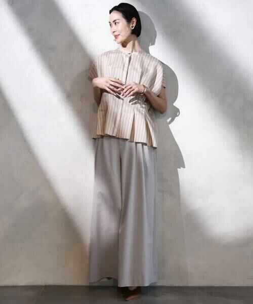 MICHEL KLEIN / ミッシェルクラン その他パンツ | タックワイドパンツ | 詳細15