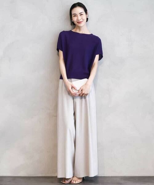 MICHEL KLEIN / ミッシェルクラン その他パンツ | タックワイドパンツ | 詳細17