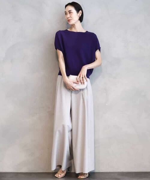 MICHEL KLEIN / ミッシェルクラン その他パンツ | タックワイドパンツ | 詳細18